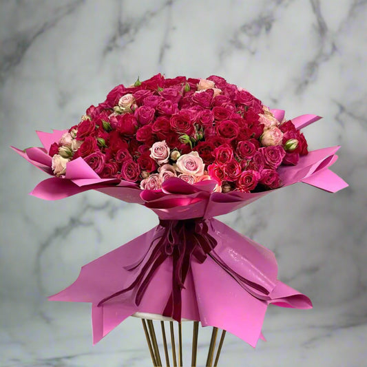 Fuchsia Queen Hand-Tied Bouquet