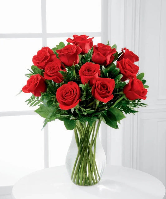 Fifteen Long Stem Red Roses