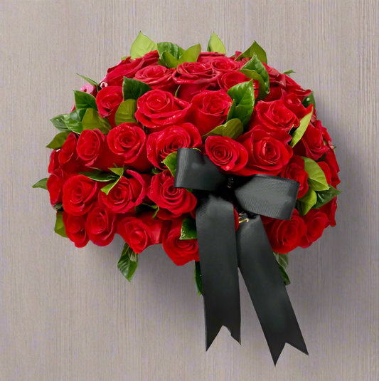 Classic Red Roses In A Vase
