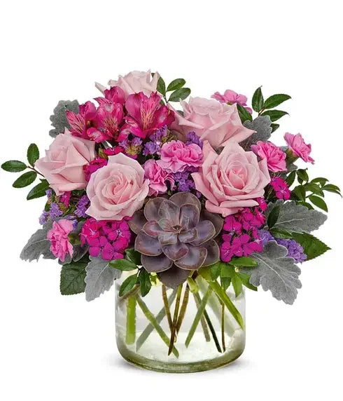 Vibrant Magenta Succulent Bliss